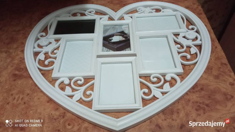 Duża ramka na zdjęcia fotki sprzedam biały Wrocław
