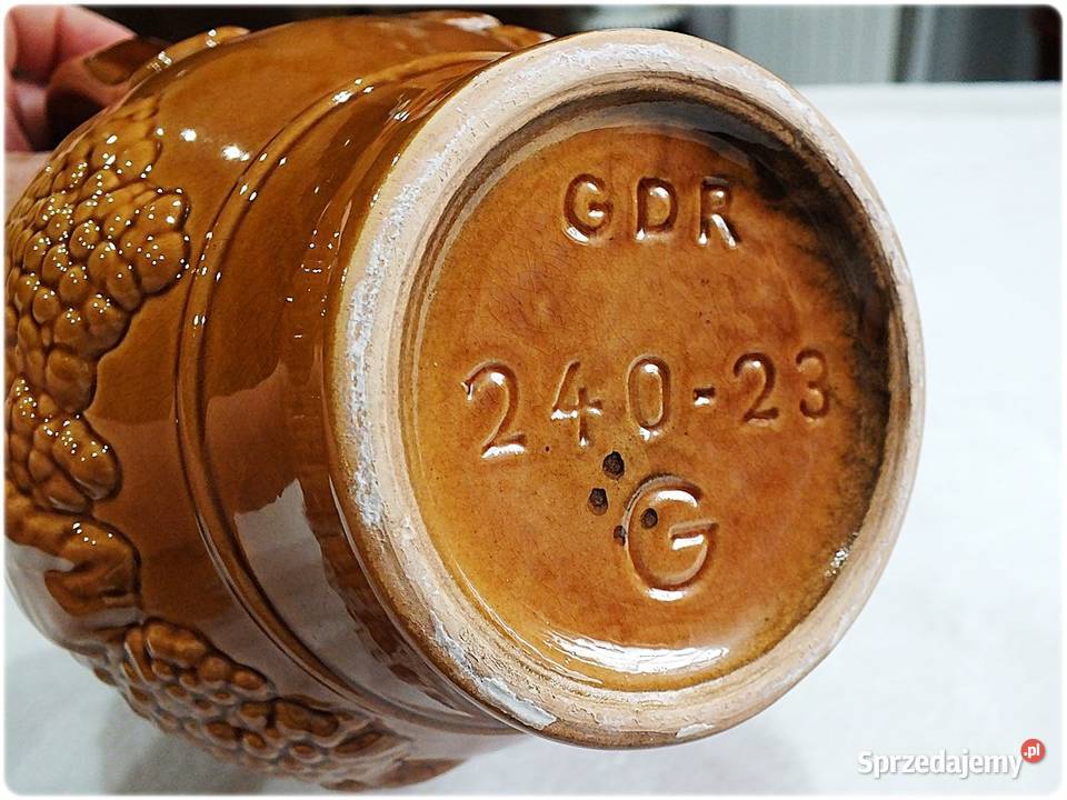 Duży Dzban Dzbanek z uchem GDR Ceramika Żary