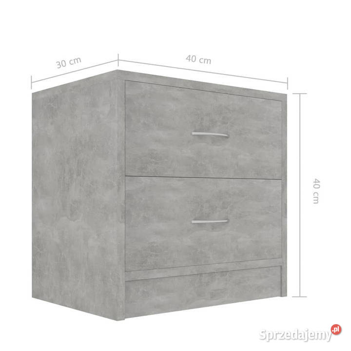 Szafka nocna szarość betonu 40x30x40 WM801043 Warszawa