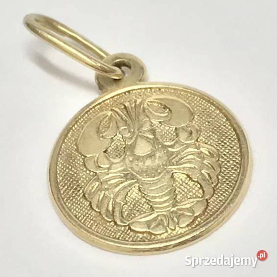 Złoty WISIOREK zawieszka 585 14K znak ZODIAKU Wisiorki Warszawa