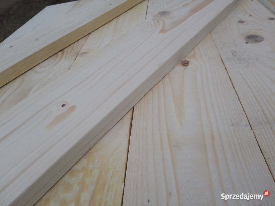 Naturalne drewniane deski heblowane świerk Łódź