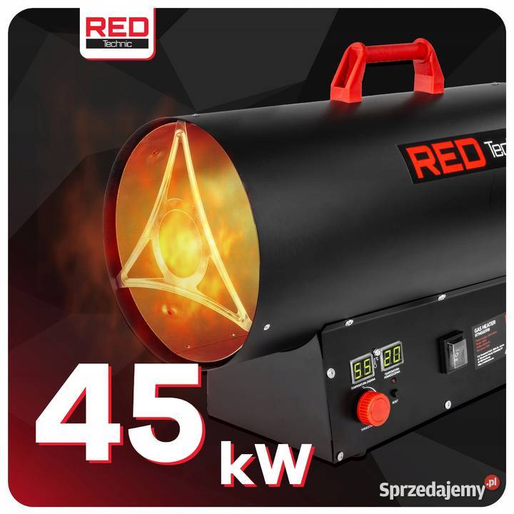 Nagrzewnica gazowa dmuchawa termostat lcd duża