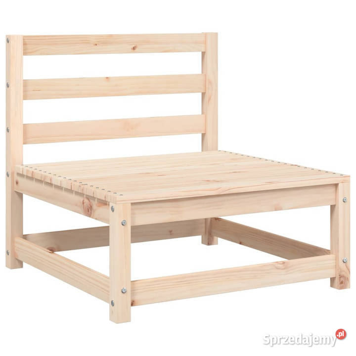 Ogrodowa sofa bez podłokietników z poduszkami