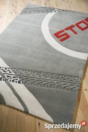 dywan szary motyw samochodowy 120x180 Kawęczyn