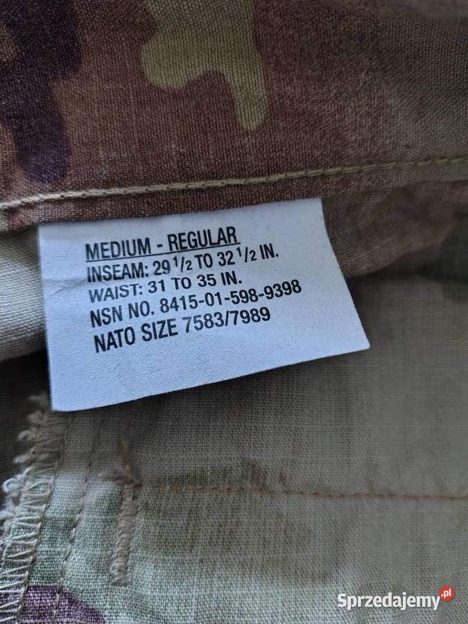 Spodnie US ARMY OCP multicam FRACU Medium Biała Podlaska