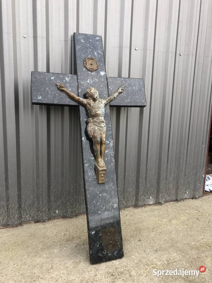 Duży Krzyż Antyk krucyfiks