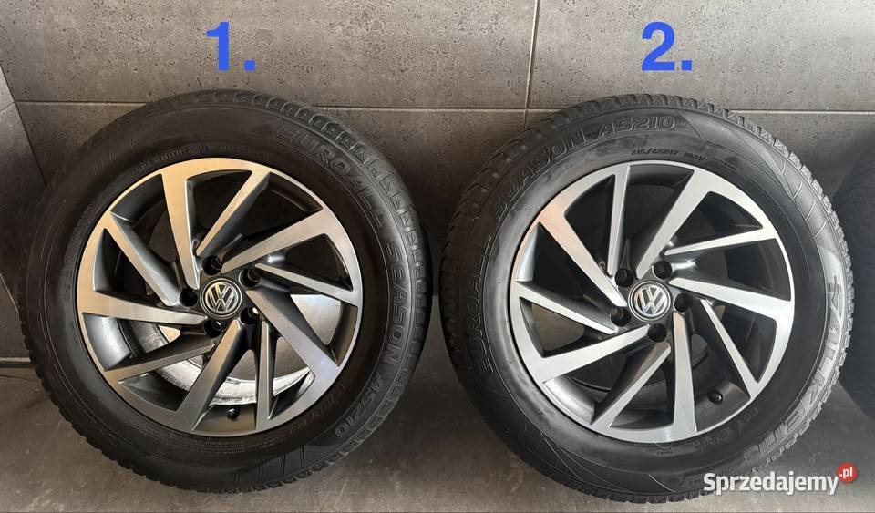 17 VW Tiguan oryginalne OEM 5x112 ET40 7J felgi Opony i felgi Lubasz sprzedam