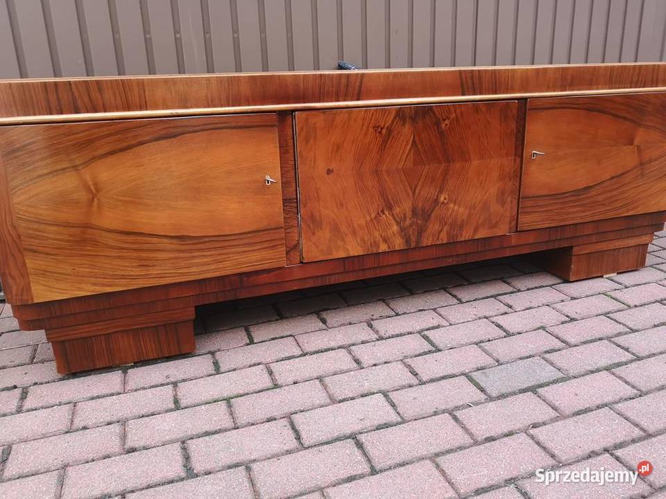 Komoda Bufet ARTDECO Orzech Solidna 184 RTV Meble Swarzędz