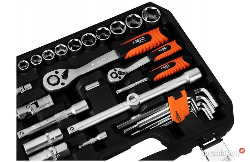 NEO TOOLS Zestaw kluczy nasadowych 100 elementów Białystok sprzedam