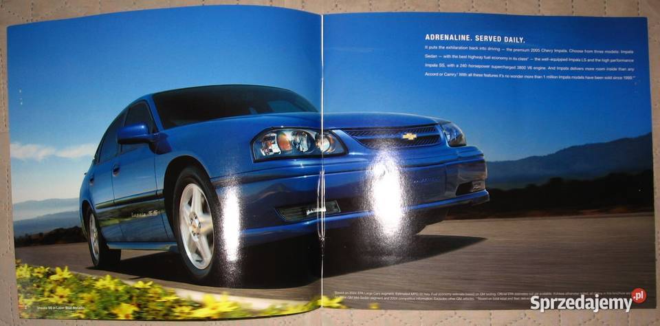 Chevrolet Impala prospekt broszura Kępice sprzedam