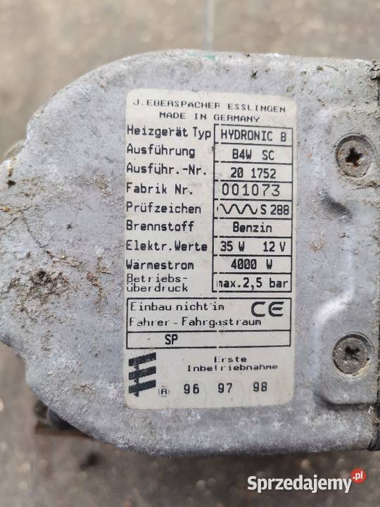 Webasto hydronic B B4W SC Gubin