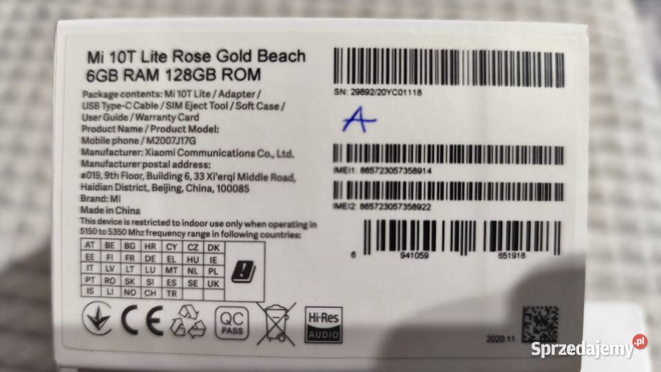 Xiaomi Mi 10t lite 5g sprzedam