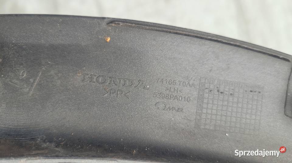 LISTWA NA BŁOTNIK PRZÓD LEWY LEWA HONDA CRV IV