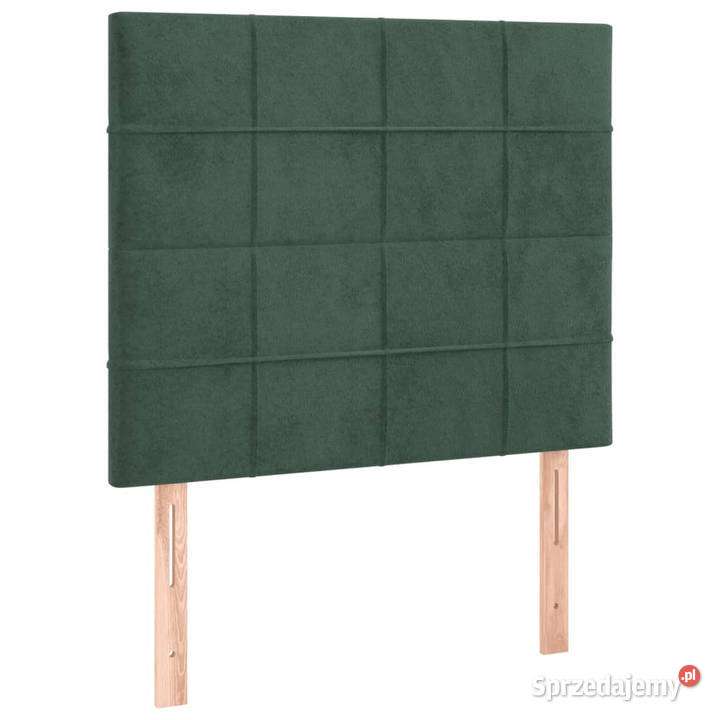 Łóżko kontynentalne z materacem zielone aksamit 128cm mazowieckie sprzedam