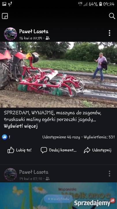 Tania Okazja Maszyna do zagonów Haygrove Wilków sprzedam