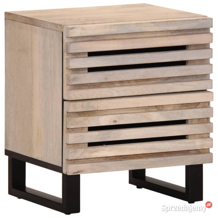 Szafka nocna 40x34x46 bielone drewno mango Warszawa