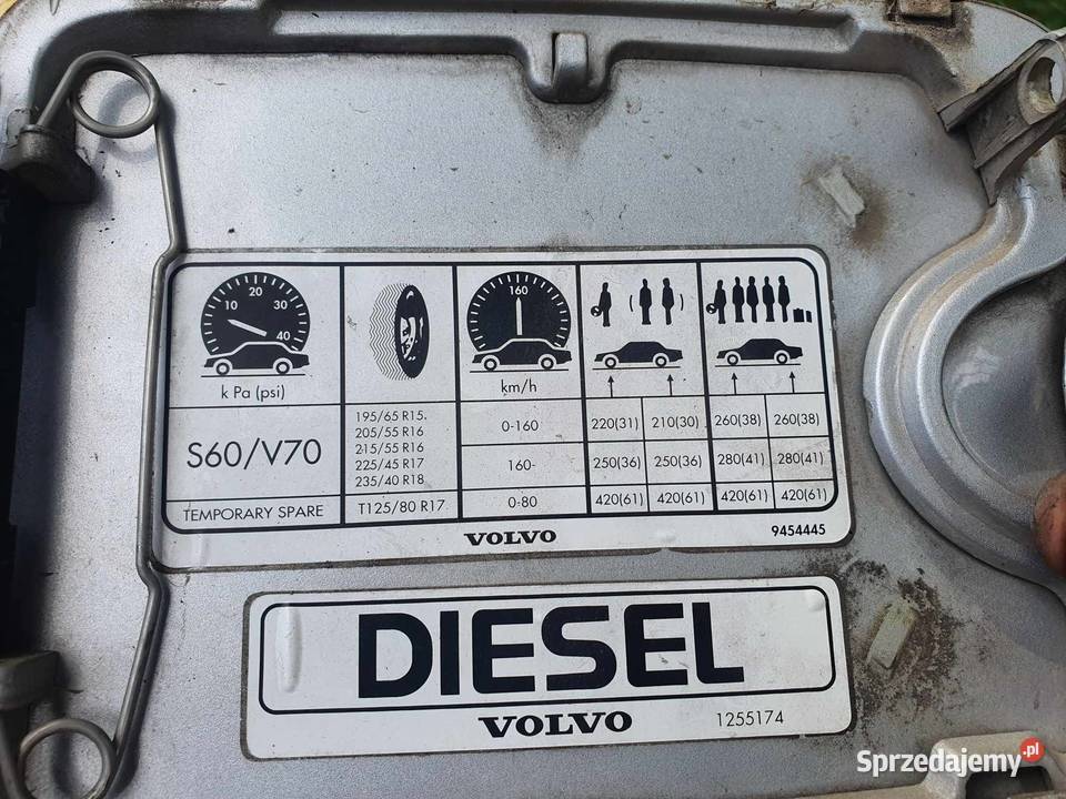 Klapka wlewu paliwa kompletna Volvo s60 s80 v70 Kraków sprzedam