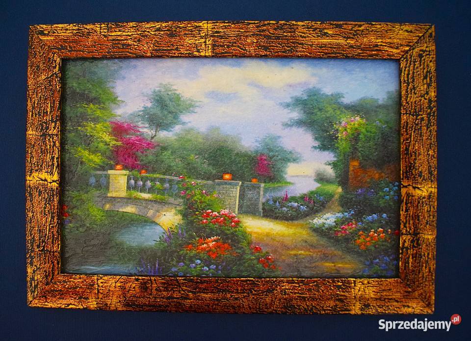 Małe reprodukcje malarskie klimatyczne pejzaże z Chełmno