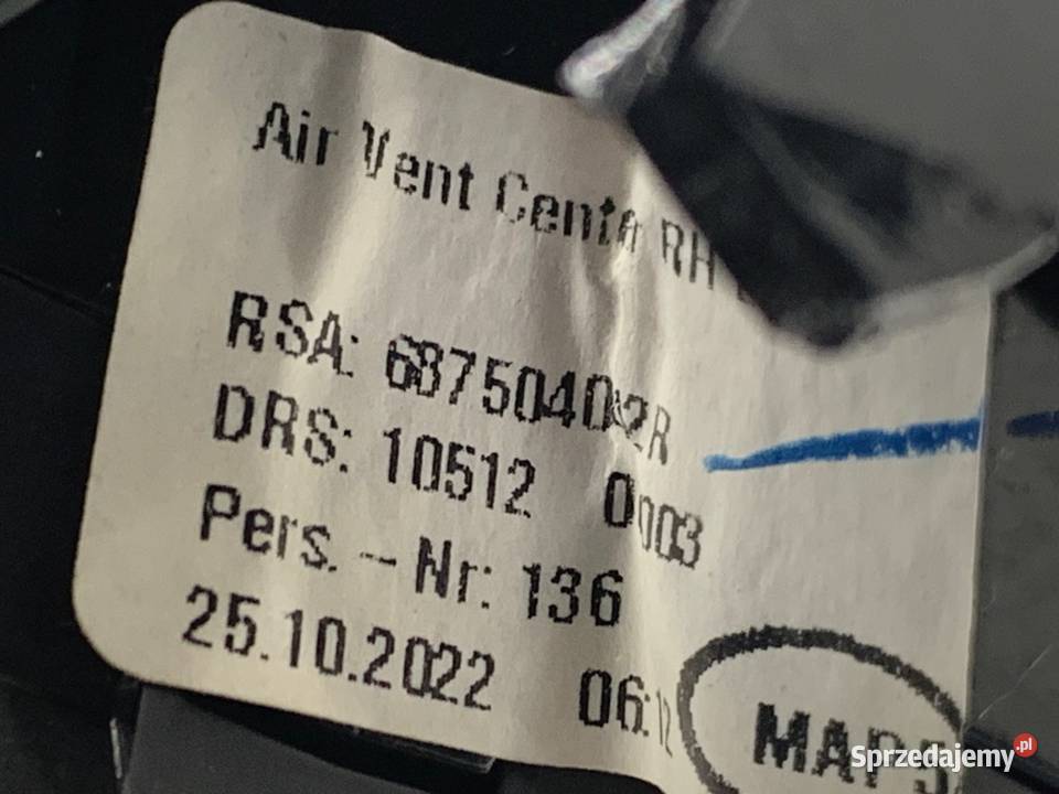 KRATKA NAWIEWU PRZÓD RENAULT CLIO V Hatchback podkarpackie