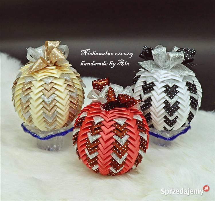 Bombki ze wstążki bombka Boże Narodzenie Kutno