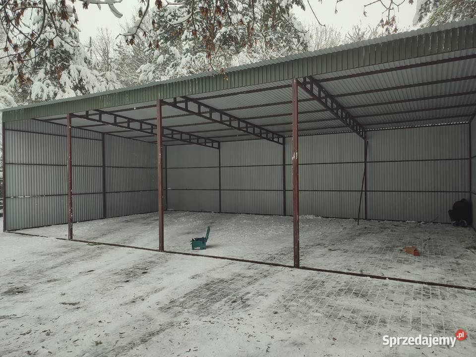 Garaż Blaszany Wiata otwarta Magazn na maszyny 72m2 Ostrołęka