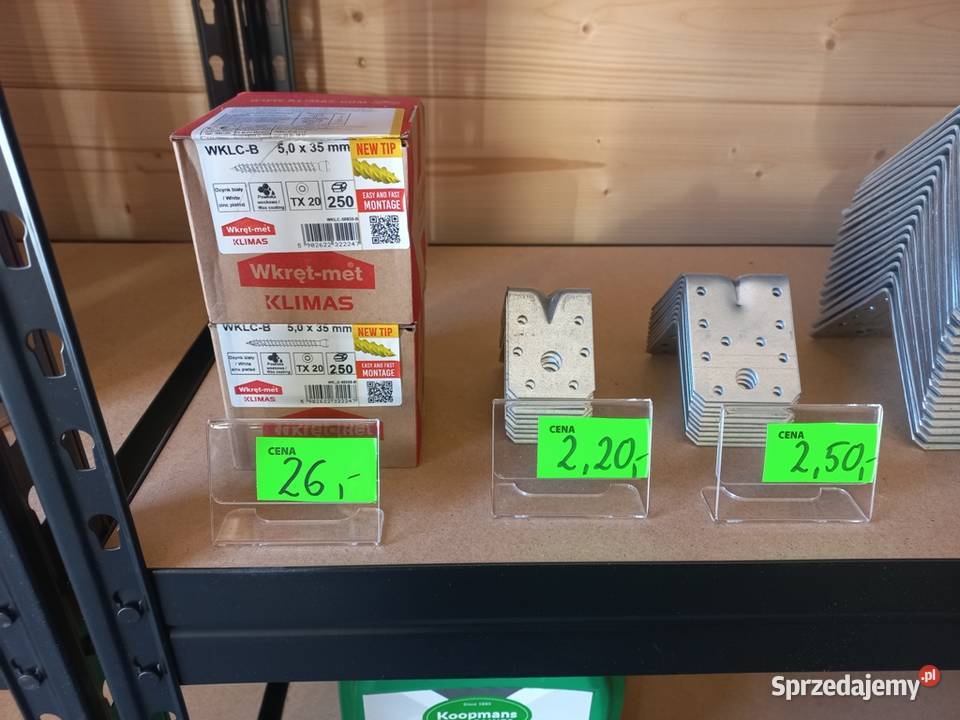 Wkręty do drewna złącza ciesielskie farby Skulsk