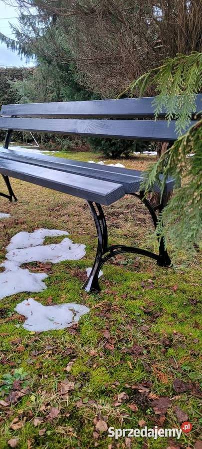 Ławka ogrodowa Królewska bez podłokietnika ogród drewno Biecz