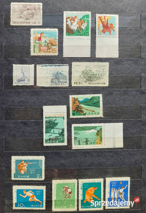 Korea północna znaczki 196465 piękny zbiór z Filatelistyka mazowieckie Warszawa
