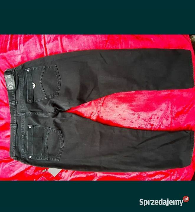 Armani jeans piękne spodnie jeansy czarne sprzedam