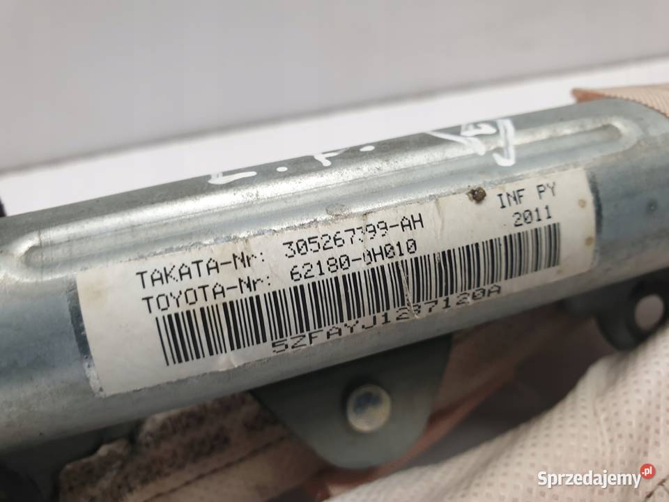 Toyota Aygo I LEWA KURTYNA POWIETRZNA 621800H010 osobowe lubelskie Rudka sprzedam