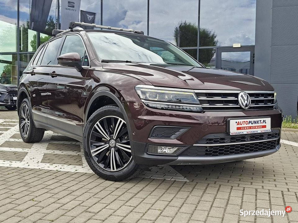 Volkswagen Tiguan 2017r SalonPL ASO BLIS 180KM Tiguan Samochody osobowe małopolskie