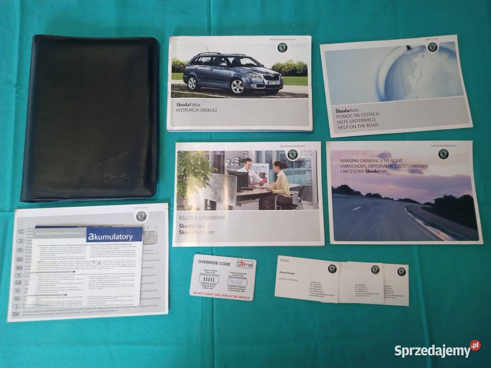 SKODA FABIA 2 Instrukcja Obsługi książka Etui