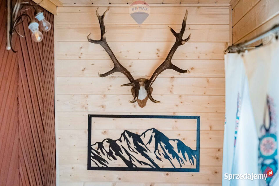 Działka zabudowana drewnianym domem w Murzasichle