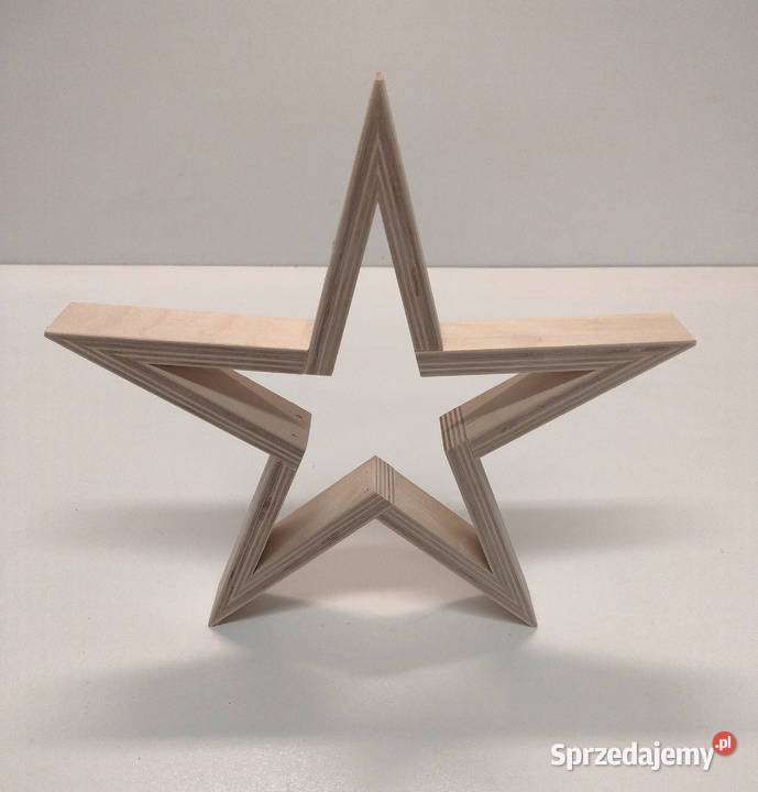 Drewniana Gwiazda Boże Narodzenie Dekoracja Baza Boże Narodzenie Bytom