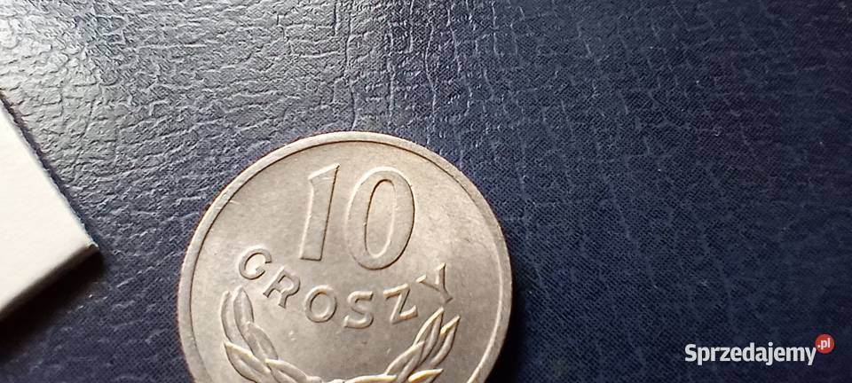 Stare monety 10 groszy 1972 PRL Polska piękna Lesko
