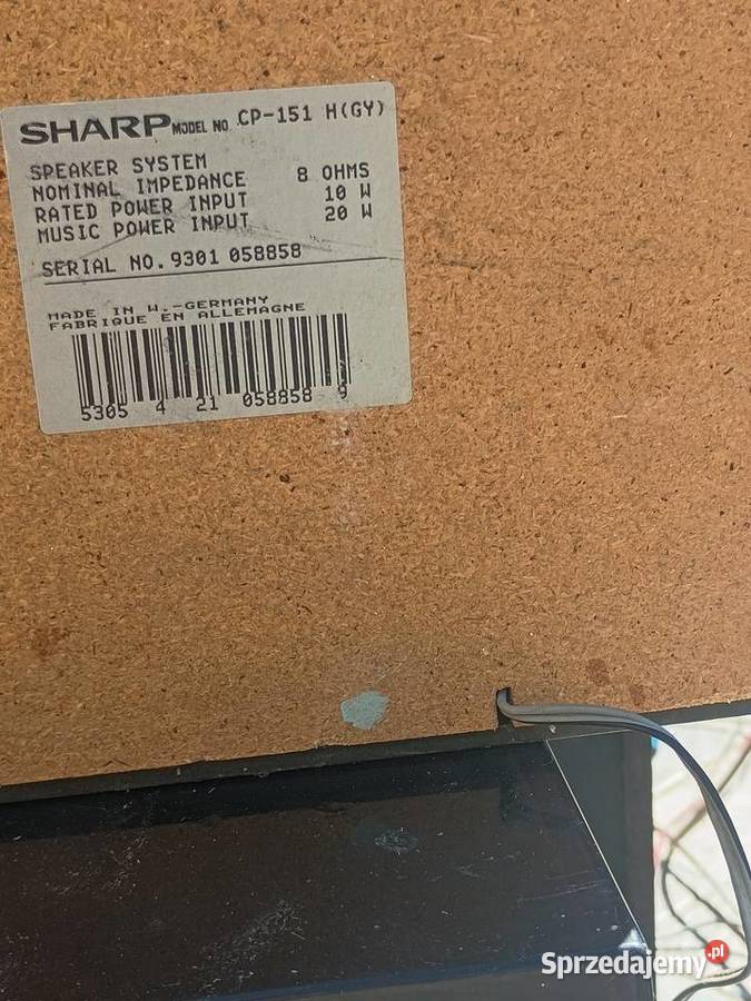 Sprzedam sprawne radio Sharp pomorskie Ustka