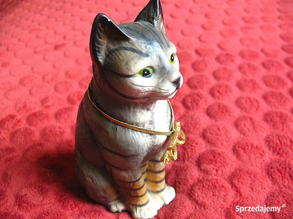 KOT pręgowany 17 x 9 x 7 Figurka Harvey Knox szary mazowieckie Siedlce