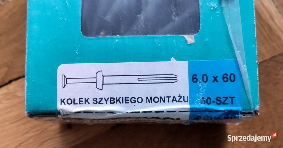 Kołki szybkiego montażu 6x60 z grzybkiem