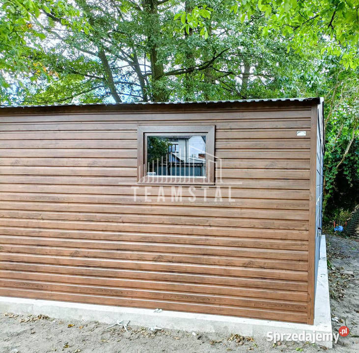GARAŻ BLASZANY 6m x 55m dwuspad 2x Brama okno Września