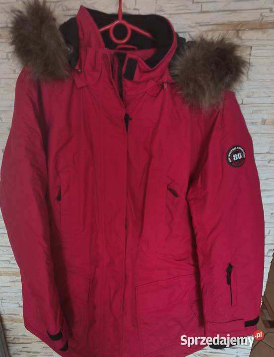 Kurtka czerwona zimowa Gdańsk