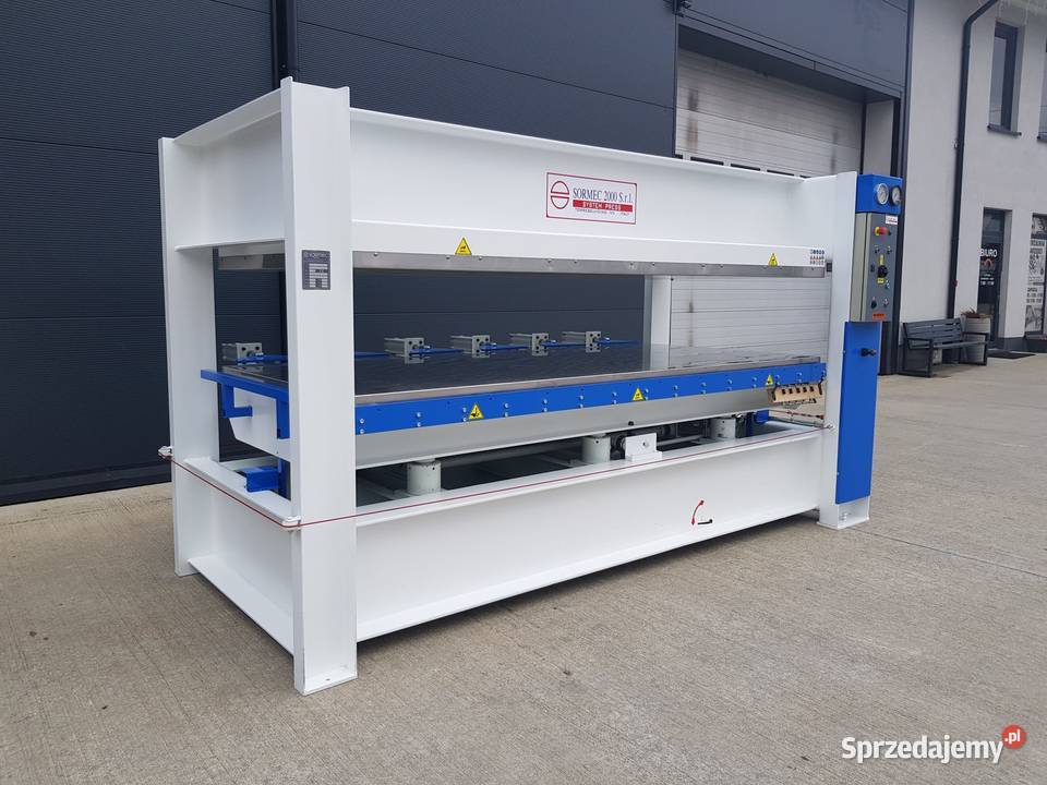 Prasa półkowa SORMEC T100 1300x3000 dociski Naprawa