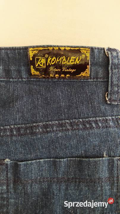 Spodnie damskie KOMBLEN niebieskie Spodnie Hajnówka