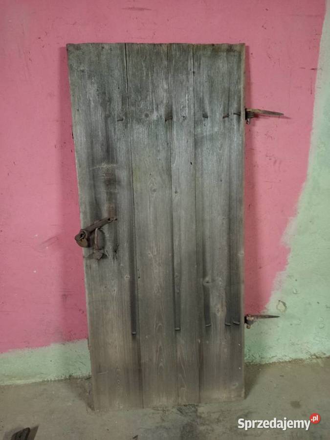 Stare dzwi drewniane kompletne stan Kielce