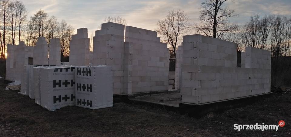 Sprzedam dom w budowie 120m2 Sprzedaż Borów Wielki