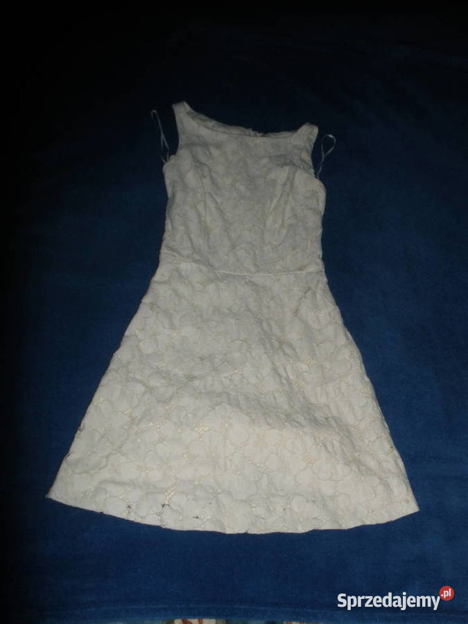 Sukienka biała koronkowa Top Secret Koronkowa  Kraków
