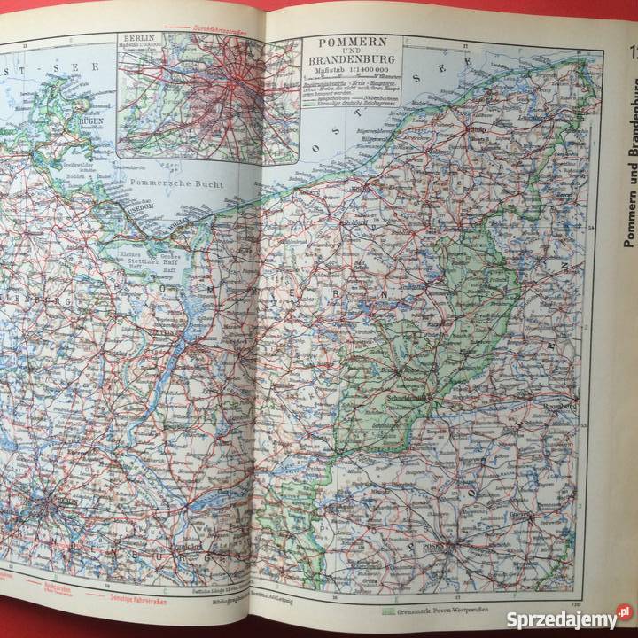 1147 Niemiecki Atlas Świata Szczecin