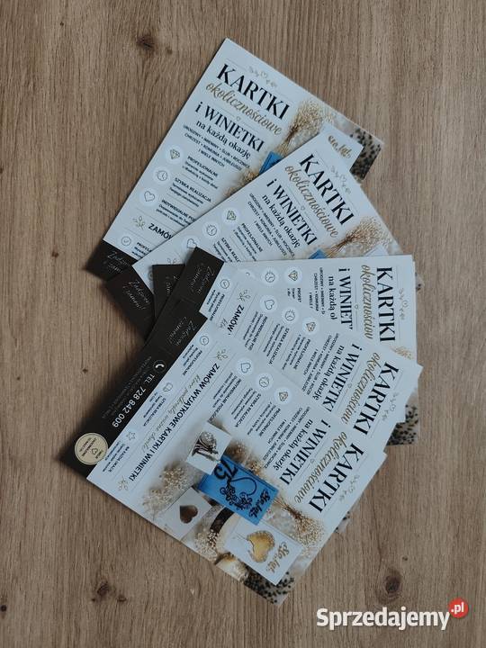 Winietki na stół personalizowane