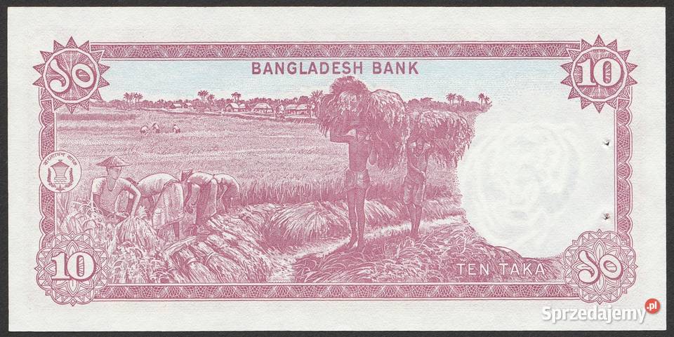BANGLADESZ 10 TAKA 1978 STAN BANKOWY UNC Łódź sprzedam