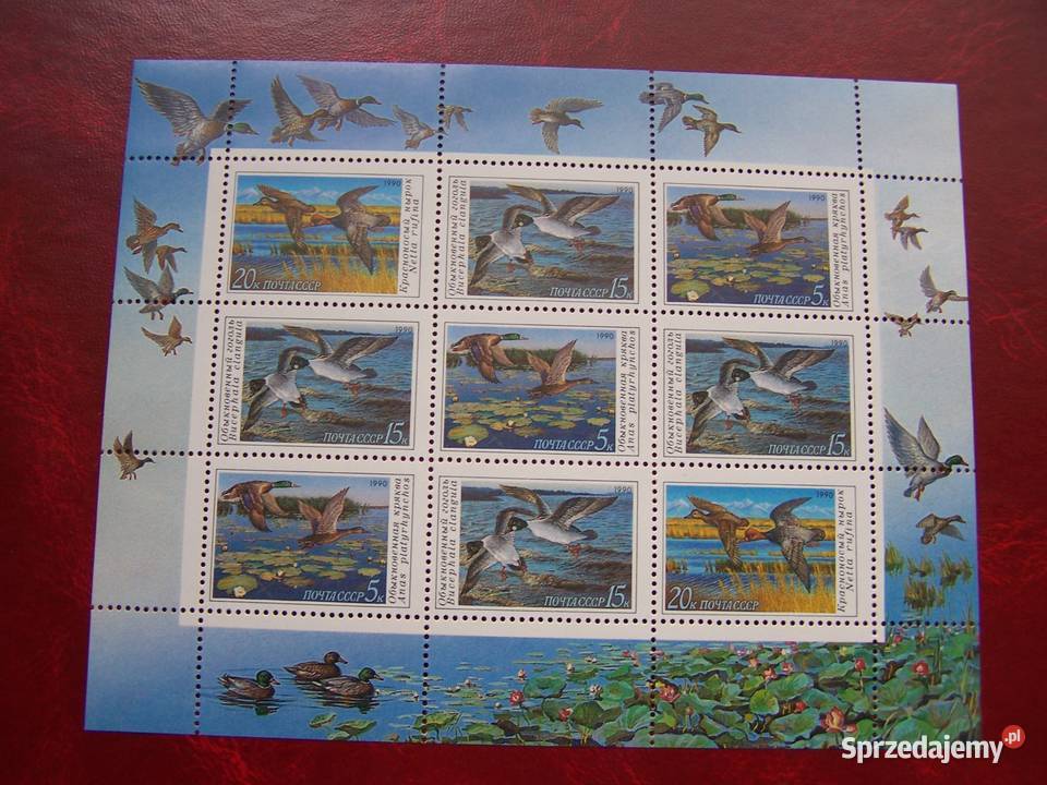 ZSRR MNH 1990 Mi 60991 Fauna Ptaki Kaczki a Tychy