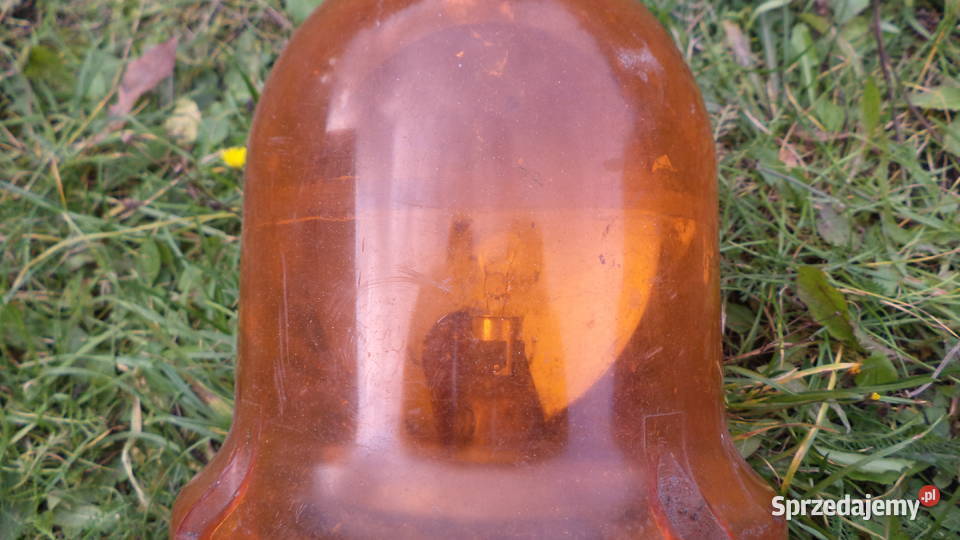 lampa ostrzegawcza kogut pomarańczowy 24V z prlu